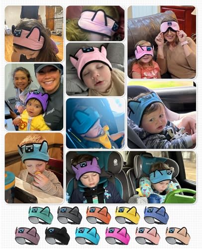 KIDSBAND Kids Headphones, Over On The Ear Toddler/Baby Headband Headphones - Volume Limited with Thin Speakers & Soft Headband No Pressure On Ears, for Learning/Plane/Travel/Tablet/Computer/Sleep - color: DesertYellow