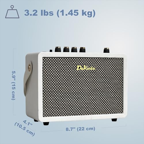 DeKode iG-10Pro+ 10W Portable Electric Guitar Amplifier | Built-in Reverb & Delay, BT Connection, OTG Recording, Headphone Out, USB Charging, Ideal for Beginner & Pro Guitar Practice