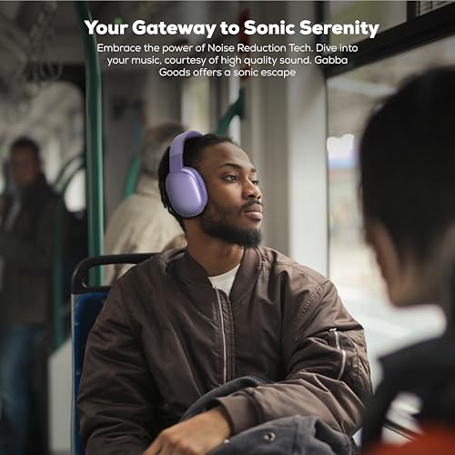 Gabba Goods Platinum Vibe Over-Ear Bluetooth Headphones - color: Lavender