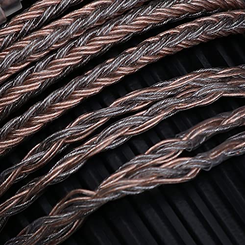 Linsoul Tripowin Jelly 16-Core Hybrid Mixed Conductor IEM Upgrade Cable | 21 Wires Per Core, OCC+Alloy Copper Graphene+OCC Mixed, Braided Wire for Audiophile Musician, 3.5mm, MMCX - size: MMCX, style: 3.5mm