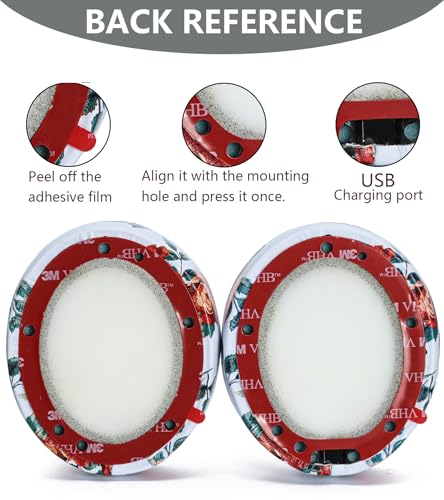 Replacement Ear Pads Compatible with Beats Studio 3 Wireless White Flower - color: White Flower