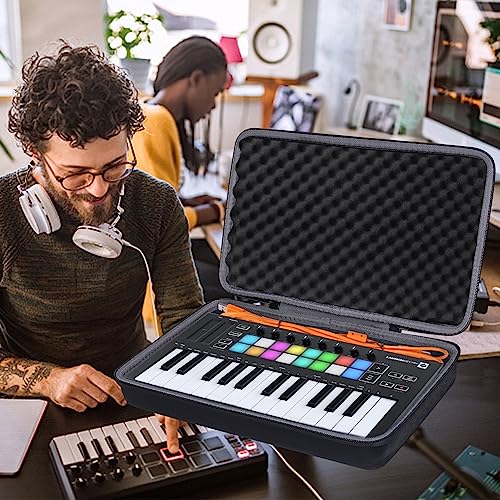 co2CREA Hard Travel Case Replacement for Novation Launchkey Mini MK3 / FLkey Mini 25-Key MIDI Keyboard Controller - style: Launchkey Mini MK3 MK2 Case