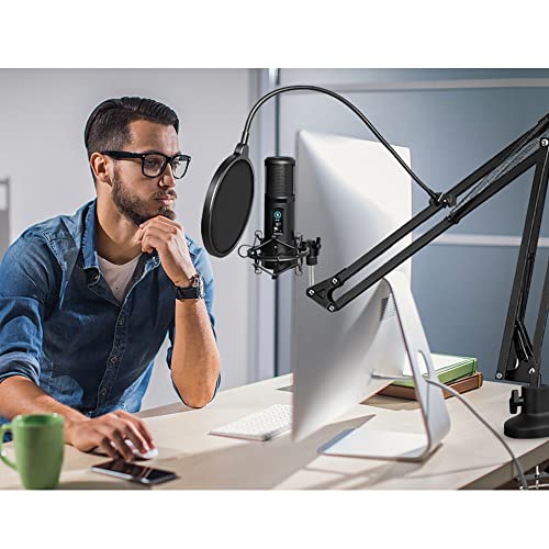 Heavy Duty Adjustable Boom Arm Microphone Stand - size: Medium Upgraded Boom Arm