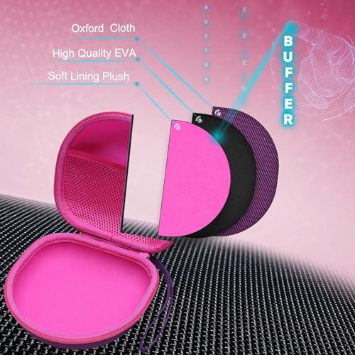 Kids Headphones Case for Jlab/iClever/Acer Headphone,Purple+Pink,Case Only | for iClever BTH12 HS19 BTH20 BTH22 BTH26/JLab JBuddies ANC/Candy Bila/Acer/JBL/MIDOLA/JoySpark/ADOOPE Etc Cute Kid Headphone - color: Purple+Pink