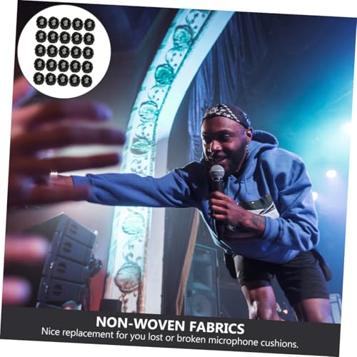 200Pcs Disposable Microphone Covers Non Woven Spray Protection for Dance Meetings and Performances Microphone Dust Covers and Accessories