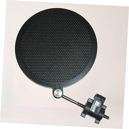 Microphone Mic Filter Double Layer Iron Net Shield Black