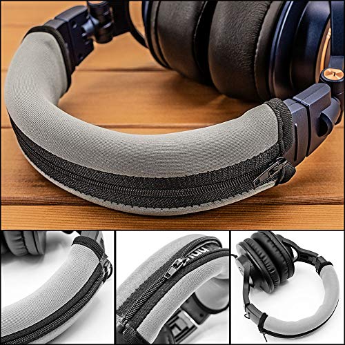 Replacement Headband Cover Compatible ATH M50X M50 M40X M40 M30X M20X Headphones (Silver) - color: Silver