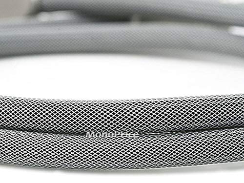 Monoprice 106271 Premium S/PDIF (Toslink) Digital Optical Audio Cable - Silver - 15ft | Heavy Duty Mesh Jacket, Metal Connector Heads, For Play Station, Xbox one, Home theater & More Gray - size: 15ft
