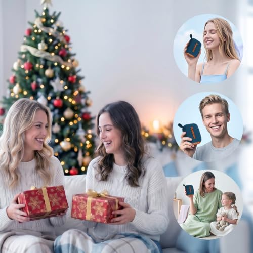 Waterproof Portable Bluetooth Speaker with Lights & Lanyard, Blue | Compact Wireless Outdoor Speaker, 10H Playtime, Bluetooth 5.3 Stable Connection IPX5 for Beach, Camping, Travel and Shower - color: Blue