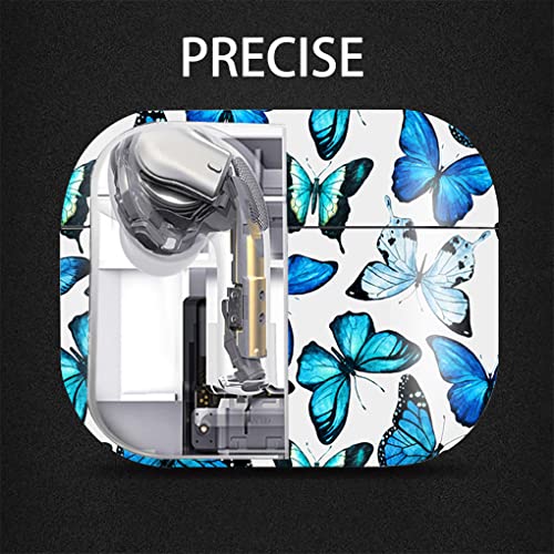 Cute Airpods 5/4 Gen Case Hard Cover Women Girl 2026/2024 - Blue Butterfly - color: Butterfly, size: For Airpods 4