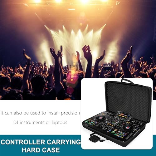 Lightweight Molded EVA Storage Case Fits for Pioneer DDJ RX2 RX3, 29.5 X 19.3 X 5.5 Inch Black - size: DDJ-RX2/RX3
