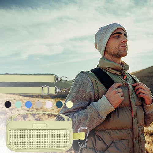 Lebakort Silicone Cover Compatible with Bose New SoundLink Flex 2nd Gen/Bose SoundLink Flex Portable Speaker (Citrus Yellow Cover) - color: Citrus Yellow Cover