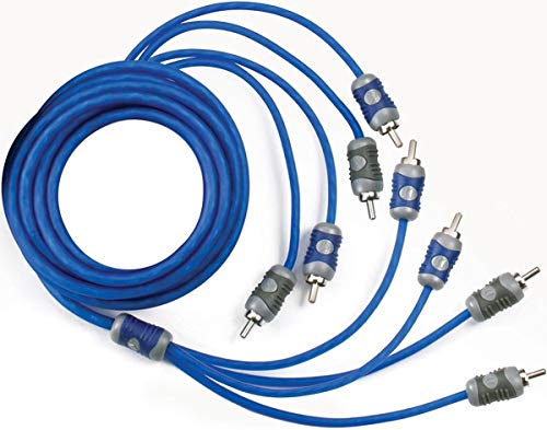 KICKER 46KI44 K-Series 4-Channel RCA Interconnect, 4.0 Meter | Single tidy run for a complete system, less clutter behind the dash, steady signal with reduced engine noise