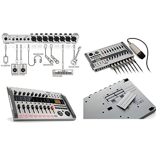 Zoom R24 Multi-Track Tabletop Recorder, Interface, Controller, 8 XLR Combo Inputs, 24 Tracks, USB Audio Interface, Built In Stereo Condenser Microphones, Pad Sampler
