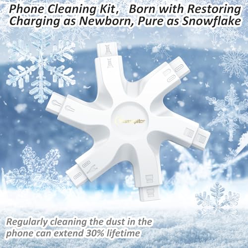 iPhone Cleaning Kit for Charging Port Cleaner,Lightning Charger Connector - color: Snow White