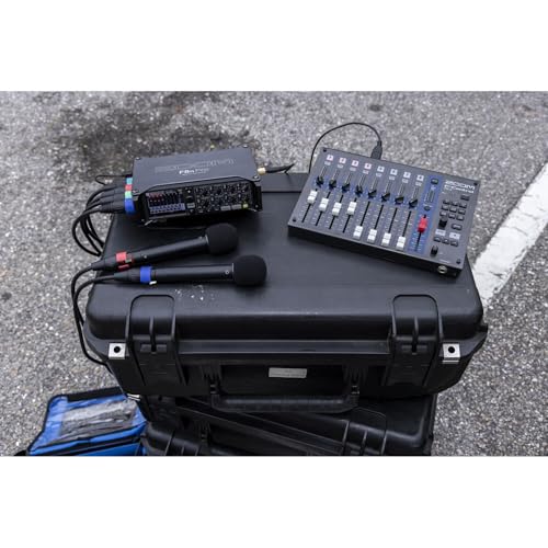 Zoom F8n Pro Professional Field Recorder/Mixer, Audio for Video, 32-bit/192 kHz Recording, 10 Channel Recorder, 8 XLR/TRS Inputs, Timecode, Ambisonics Mode, Battery Powered Bundle