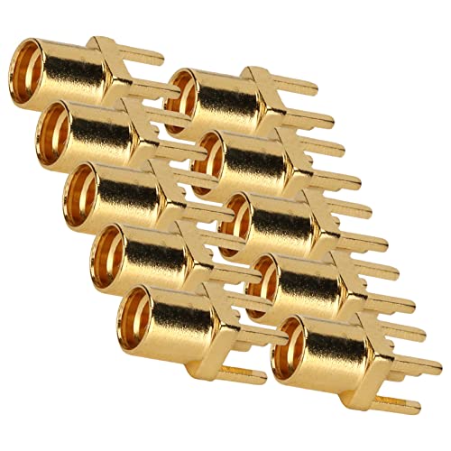 10PCS MMCX Female Connectors 4 Pin Solder Type for PCB Antenna Earphone Repair