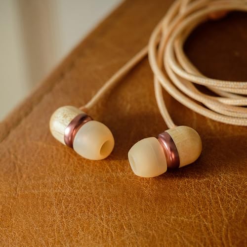 House of Marley Smile Jamaica USB-C Wired Earbuds with Microphone, in-Ear Headphones, 9.2mm Driver, Tangle-Resistant Cable, Plug-and-Play Earphones for Smartphones, Tablets & Laptops (Copper) - color: Copper
