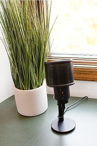VCM10 Studio Quality USB Microphone for Video Calls, Podcasting, Live Streaming, Gaming & Recording, Headphone Output and Volume Control, Mute Button, Windscreen, Black