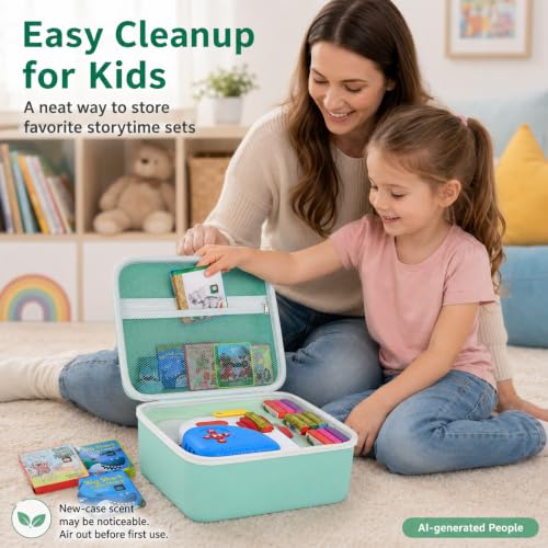 Hard Case for Little Tikes Story Dream Machine Books, Mint Green - color: Green