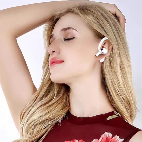Magnetic Anti-Lost Straps Compatible with AirPods 1st to 4th Generation and AirPods Pro 1st to 4th Generation, with 2 Additional Pairs of Ear Hooks(White Pink) - color: White Pink