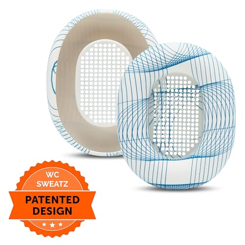 WC SweatZ XM5 - Patented Earpad Sweat Covers for Sony WH1000XM5 by Wicked Cushions | Full 360 Earpad Protection | Sweatproof & Easily Washable | Ivory Tide - color: Ivory Tide