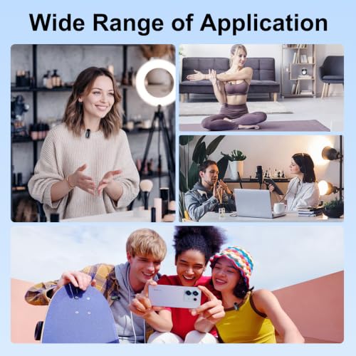 Mini Wireless Microphone for iPhone Android Tablets - color: 2TX+1 C RX+1 Lightning Adapter+Charging Case