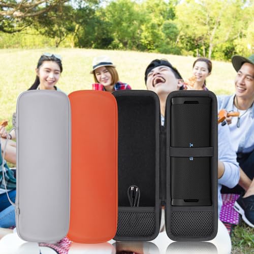 co2CREA Hard Case for Sony ULT Field 1 Bluetooth Compact Speaker, Black | Portable Travel Bag Replacement with Detachable Shoulder Strap and Handle, Shockproof EVA Shell and Soft Lining - color: Black Case, style: Case for Sony ULT Field 1