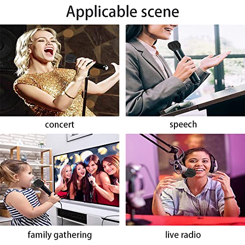 Disposable Microphone Cover 200 PCS Mic Covers Disposable Non-Woven, Microphone Cover with Elastic Band, Perfect Protective Cap for Most Handheld Microphone (Five Colors)