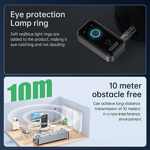 FMIIFMS Premium Pro Bluetooth 5.4 Transmitter Receiver,2-in-1 Wireless Transmitter for TV/Headphones,Gym,Bluetooth Receiver for Car/Home Stereo