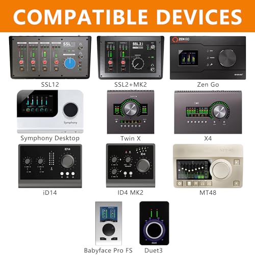 Musiin Audio Interface Stand compatible with SSL2+ MK2,ID14 MK2,Apollo X4 - color: orange color