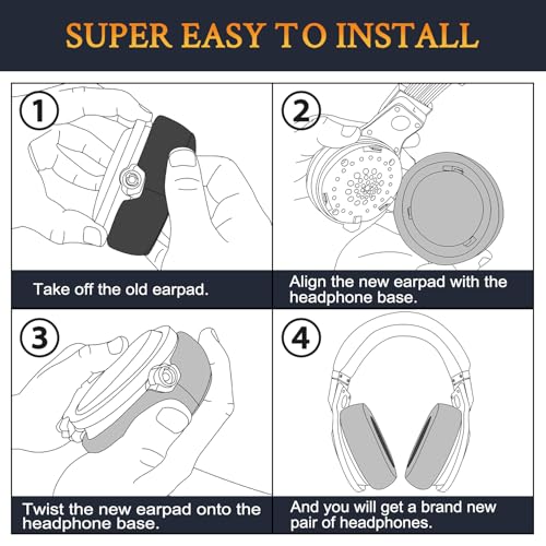 SOULWIT Earpads for Monster Beats Pro by Dr Dre Detox Headphones, Softer Protein Leather, High-Density Noise Isolation Foam - Black - color: Black