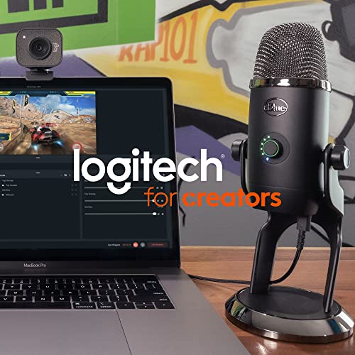 Logitech Creators Blue Yeti USB Microphone for PC, Mac, Gaming, Streaming, Podcasting, Studio and Computer Condenser Mic with Blue VO!CE Effects, 4 Pickup Patterns, Plug and Play - Midnight Blue | Mac, Gaming, Streaming, Podcasting, Studio and Computer Co