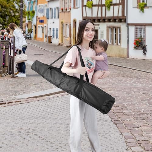 COOLBEBE 45 Inch Tripod Carrying Case - 45x7x7 Inch Storage Bag, Black | Waterproof Tripod Case for Light Stands, Fishing Rods, Tent Poles, and Camera Gear, Water Resistant - size: 45"x 7"x 7"