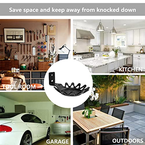 Wall Mounts Brackets-Pair Set for Homepod Mini (Drill Free,Sturdy Metal,Enduring Paint Finish,Easy Install on The Wall,Compatible with Homepod Mini,Pair Set Include 2 PCS,Black) - color: Black, size: Pair Set
