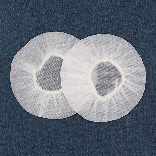 Fancystyle Pack of 200 Disposable Headphone Covers Sanitary Earpad Covers | White 11cm