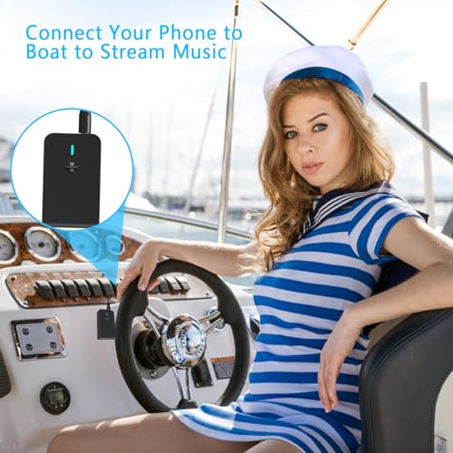 Bluetooth 5.3 Transmitter Receiver for TV and Wireless Headphones, 2-in-1 Bluetooth Adapter, Wireless Transmitter for TV, PC, MP3, Gym, Airplane Use with Any 3.5 mm Audio Jack…