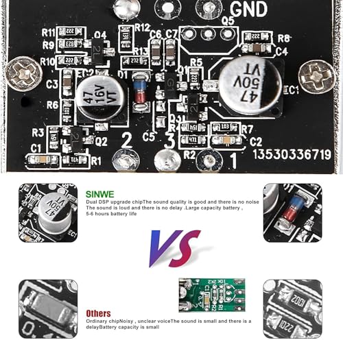 SINWE Live Sound Card Audio Mixer,Podcast Production Studio Equipment | Podcast Audio Interface with DJ Mixer Effects and Voice Changer,Prefect for Live Streaming/Podcasting/Gaming/singing
