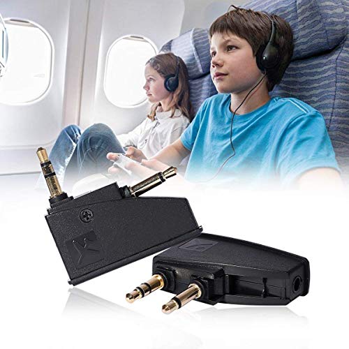 QC15 Airplane Headphone Adapter Compatible with Bose 700 QuietComfort 2 QC3 QC45 QC35 QC35ii QC15 QC25 QC20 NC700 SoundLink SoundLinkII AE2 AE2i AE2W and More Headphones, Golden Plated 3.5mm Jack - style: 3.5mm Jack Adapter