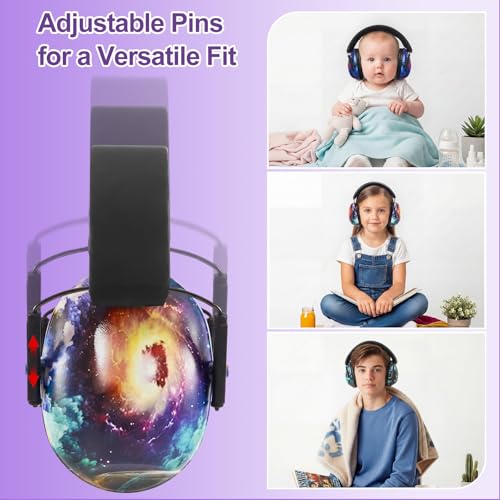 12 Pcs Kids Ear Protection Noise Cancelling Headphones Ear Muffs Bulk 27db Adult Noise Reduction Hearing Earmuff(Universal Fit (kids & Adults),Starry Sky Style) - size: Universal Fit (kids & Adults), style: Starry Sky Style