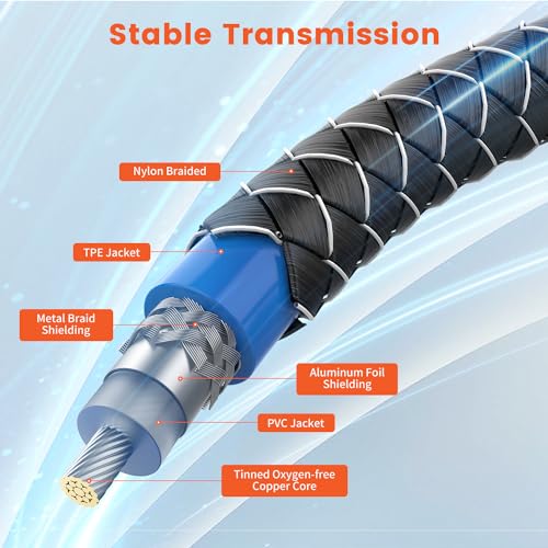 VANAUX Subwoofer RCA Cable 90 Degree RCA to RCA Audio Cable Digital Coaxial Audio Cord,Nylon Braided,Gold-Plated for Hi-Fi Systems,HDTV,Sound Bar,Car Audio(10ft/3m) - size: 10 ft, style: Single 90°