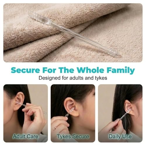 2026 New Reusable Sticky Ear Cleaning Stick, 24 Pcs Ear Wax Removal Tools, Gentle Adhesive Ear Pick for Ear Wax Cleaning, Home Personal Care Kit (24pc) - color: 24pc