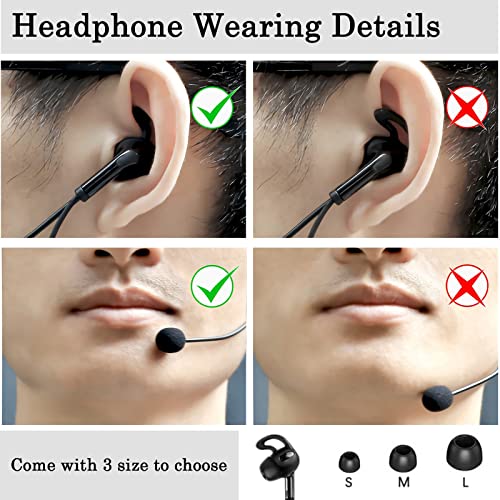 PTT Referee Headset with USB C Interface, Earphone with Push to Talk Button for 4th Official, Earpiece Fit for V6 V4 FBIM Soccer Football Coach Intercom Radio