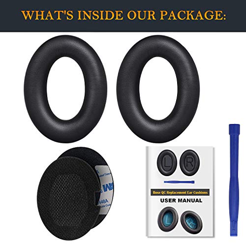 SoloWIT Earpads for Bose Headphones - Full Black - color: Full Black