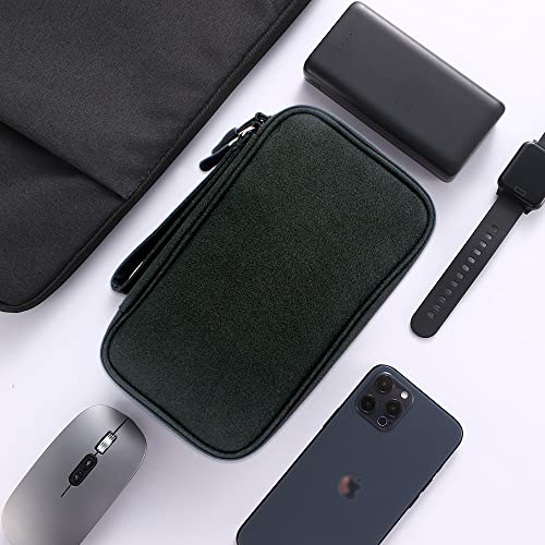Travel Accessories Organizer Electronics Pouch for Keeping Cables in Order (Medium, Black)