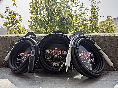 Pig Hog PX4T3 XLR Male to 1/4" TRS Instrument Cable, 3 Feet - size: 3 ft