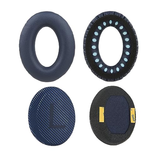 Replacement Ear Pads Cushions for Bose QuietComfort 35 QC35 QC35ii QC45 QC25 QC15 Headphones Noise Isolation Memory Foam Navy Blue - color: QC35 Navy Blue