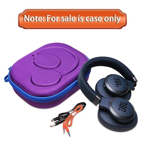 Case for JBL Tune 770NC/510BT/720BT/520BT/670NC/520C Headphones Purple | Hard Carrying Travel Case for JBL Live 770NC/670NC/680NC/780NC Headphones - color: Purple+Gray