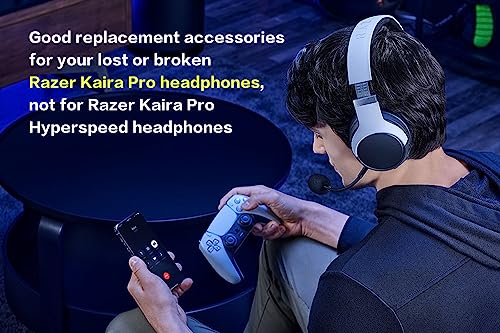 Replacement Game Mic for Razer Kaira Pro Headset on PC/ PS4/ PS5, 3.5mm Detachable Boom Microphone