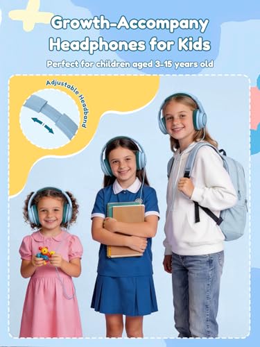Acer OHW328 Kids Headphones Wired for School - Over Ear Design | 85/94dB Safe Volume, 3.5mm Jack Foldable Headphones for Kids Boys Girls Classroom Yoto Player Chromebook Travel Green - color: Green